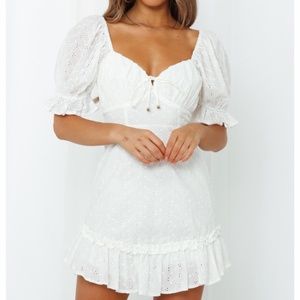 Hello Molly White Lace Dress